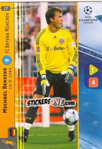 Cromo Michael Rensing - UEFA Champions League 2008-2009. Trading Cards Game - Panini