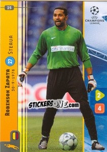 Sticker Robinson Zapata - UEFA Champions League 2008-2009. Trading Cards Game n. 25 - Panini