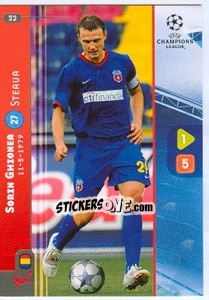 Figurina Sorin Ghionea - UEFA Champions League 2008-2009. Trading Cards Game n. 32 - Panini