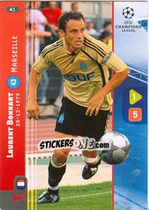 Sticker Laurent Bonnart - UEFA Champions League 2008-2009. Trading Cards Game - Panini