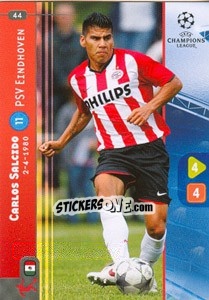 Sticker Carlos Salcido - UEFA Champions League 2008-2009. Trading Cards Game n. 44 - Panini