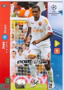 Sticker Juan - UEFA Champions League 2008-2009. Trading Cards Game n. 49 - Panini
