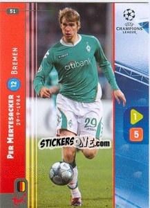 Sticker Per Mertesacker - UEFA Champions League 2008-2009. Trading Cards Game n. 51 - Panini