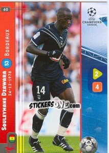 Cromo Souleymane Diawara - UEFA Champions League 2008-2009. Trading Cards Game - Panini