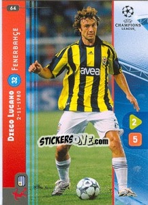 Sticker Diego Lugano - UEFA Champions League 2008-2009. Trading Cards Game - Panini