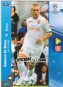 Sticker Daniele De Rossi - UEFA Champions League 2008-2009. Trading Cards Game n. 79 - Panini