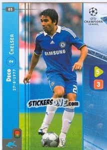 Sticker Deco - UEFA Champions League 2008-2009. Trading Cards Game n. 85 - Panini