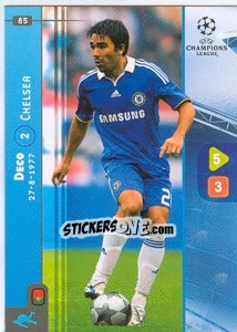 Figurina Deco - UEFA Champions League 2008-2009. Trading Cards Game - Panini