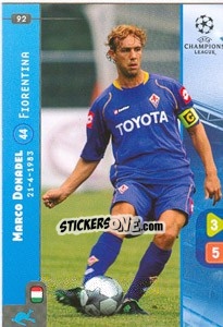 Sticker Marco Donadel - UEFA Champions League 2008-2009. Trading Cards Game - Panini