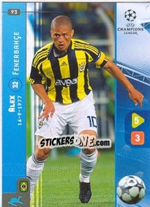 Sticker Alex - UEFA Champions League 2008-2009. Trading Cards Game n. 93 - Panini