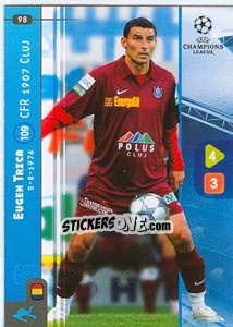 Sticker Eugen Trica - UEFA Champions League 2008-2009. Trading Cards Game n. 98 - Panini
