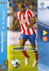 Sticker Paulo Assunção - UEFA Champions League 2008-2009. Trading Cards Game n. 107 - Panini