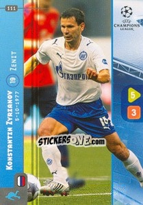 Figurina Konstantin Zyryanov - UEFA Champions League 2008-2009. Trading Cards Game - Panini