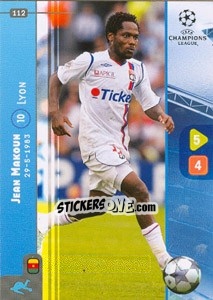 Sticker Jean Makoun - UEFA Champions League 2008-2009. Trading Cards Game n. 112 - Panini