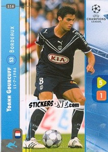 Figurina Yoann Gourcuff - UEFA Champions League 2008-2009. Trading Cards Game - Panini