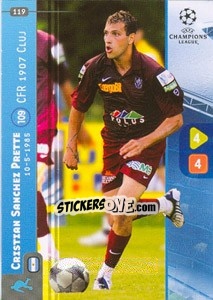 Sticker Cristian Sanchez Prette - UEFA Champions League 2008-2009. Trading Cards Game - Panini