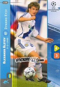 Sticker Oleksandr Aliyev - UEFA Champions League 2008-2009. Trading Cards Game n. 125 - Panini