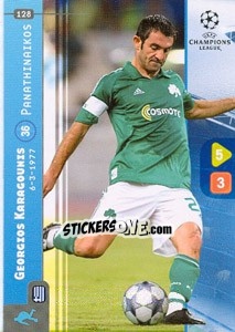 Sticker Giorgos Karagounis - UEFA Champions League 2008-2009. Trading Cards Game n. 128 - Panini