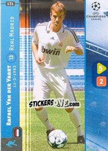 Sticker Rafael van der Vaart - UEFA Champions League 2008-2009. Trading Cards Game n. 131 - Panini