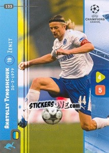 Cromo Anatoliy Tymoshchuk - UEFA Champions League 2008-2009. Trading Cards Game - Panini