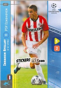 Sticker Ibrahim Afellay - UEFA Champions League 2008-2009. Trading Cards Game n. 137 - Panini