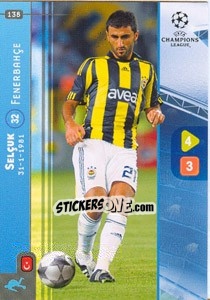 Sticker Selçuk Sahin - UEFA Champions League 2008-2009. Trading Cards Game n. 138 - Panini