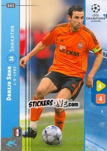 Sticker Darijo Srna - UEFA Champions League 2008-2009. Trading Cards Game - Panini