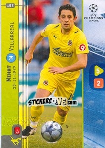 Sticker Nihat - UEFA Champions League 2008-2009. Trading Cards Game n. 153 - Panini