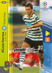 Cromo Hélder Postiga - UEFA Champions League 2008-2009. Trading Cards Game - Panini