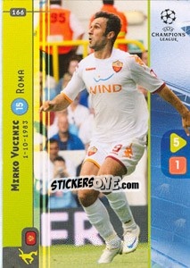 Sticker Mirko Vucinic - UEFA Champions League 2008-2009. Trading Cards Game - Panini