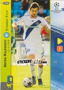 Sticker Artem Milevskiy - UEFA Champions League 2008-2009. Trading Cards Game n. 176 - Panini