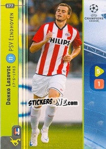 Sticker Danko Lazovic - UEFA Champions League 2008-2009. Trading Cards Game - Panini