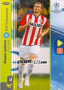 Sticker Danko Lazovic - UEFA Champions League 2008-2009. Trading Cards Game n. 177 - Panini