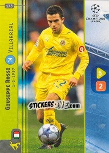 Sticker Giuseppe Rossi - UEFA Champions League 2008-2009. Trading Cards Game - Panini