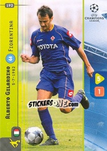 Sticker Alberto Gilardino - UEFA Champions League 2008-2009. Trading Cards Game n. 192 - Panini