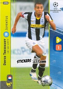 Sticker David Trezeguet - UEFA Champions League 2008-2009. Trading Cards Game n. 198 - Panini