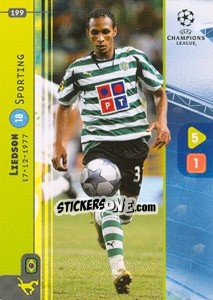 Sticker Liedson - UEFA Champions League 2008-2009. Trading Cards Game - Panini