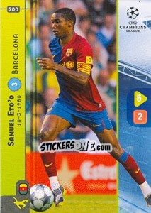 Cromo Samuel Eto'o - UEFA Champions League 2008-2009. Trading Cards Game - Panini