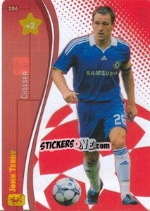 Sticker John Terry - UEFA Champions League 2008-2009. Trading Cards Game n. 206 - Panini