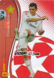 Sticker Lucio - UEFA Champions League 2008-2009. Trading Cards Game n. 209 - Panini