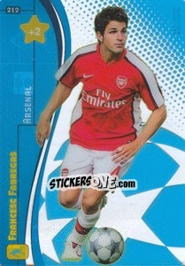 Sticker Cesc Fabregas - UEFA Champions League 2008-2009. Trading Cards Game n. 212 - Panini