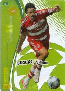 Sticker Luca Toni - UEFA Champions League 2008-2009. Trading Cards Game n. 214 - Panini