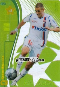 Sticker Karim Benzema - UEFA Champions League 2008-2009. Trading Cards Game n. 219 - Panini