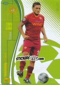 Sticker Francesco Totti - UEFA Champions League 2008-2009. Trading Cards Game n. 220 - Panini