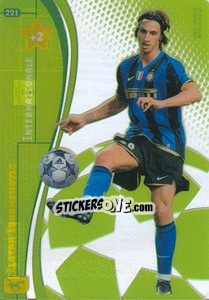 Sticker Zlatan Ibrahimovic - UEFA Champions League 2008-2009. Trading Cards Game n. 221 - Panini