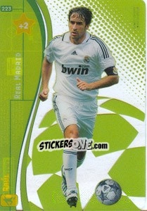 Sticker Raúl González - UEFA Champions League 2008-2009. Trading Cards Game n. 223 - Panini