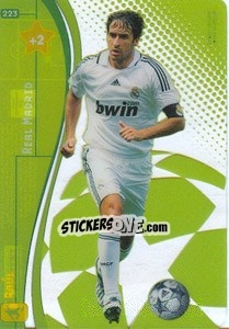 Sticker Raúl González - UEFA Champions League 2008-2009. Trading Cards Game - Panini