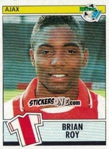 Sticker Brian Roy - Voetbal 1990-1991 - Panini