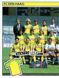 Sticker Elftal (puzzle 1) - Voetbal 1990-1991 - Panini