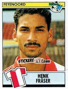 Sticker Henk Fräser - Voetbal 1990-1991 n. 38 - Panini